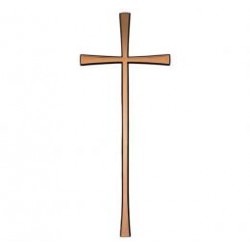CRUZ LISA DE BRONCE