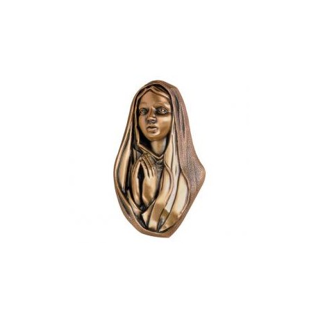 VIRGEN NIÑA DE BRONCE