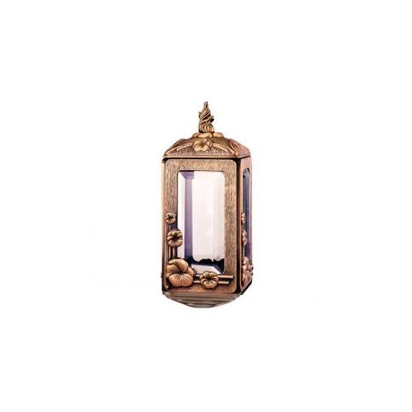 FAROL DE BRONCE CON LLAMA