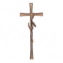 CRUZ BRONCE CON ESPIGAS