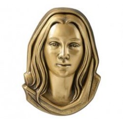 CARA DE LA VIRGEN DE BRONCE