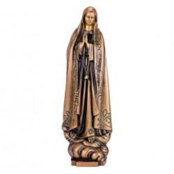 VIRGEN DE FÁTIMA DE BRONCE