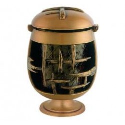 FAROL DE BRONCE CON CRUZ