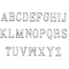 LETRAS ACERO INOXIDABLE CARÁCTER ROMANO ESTRECHO