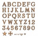LETRAS DE BRONCE MODELO 'ROMANO' ACABADO ESMERILADO
