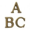 LETRAS DE BRONCE MODELO 'ROMANO'. ACABADO CUERO