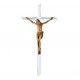 CRUZ PLETINA ACERO INOXIDABLE CRISTO BRONCE