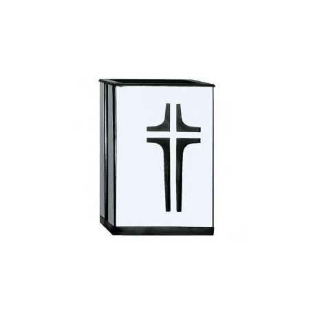 BÚCARO CHAPA ACERO INOXIDABLE CON CRUZ CALADA