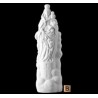 VIRGEN DEL PILAR DE MÁRMOL SINTÉTICO ACABADO CUERO