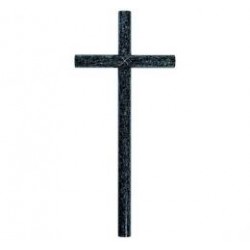 CRUZ DE GRANITO NEGRO REDONDA