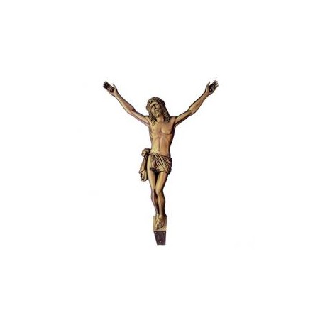 CRISTO DE BRONCE ACABADO NEGRO