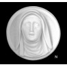 MEDALLÓN DOLOROSA DE MÁRMOL SINTÉTICO NEGRO
