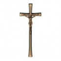 CRUCIFIJO DE BRONCE CRUZ RAYADA