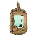 FAROL DE BRONCE CON LLAMA