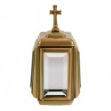 FAROL DE BRONCE CON CRUZ