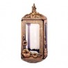 FAROL DE BRONCE CON LLAMA