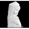 VIRGEN NIÑA DE MÁRMOL SINTÉTICO ACABADO CUERO